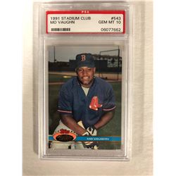 1991 STADIUM CLUB #543 MO VAUGHN (GEM MT 10) PSA GRADED