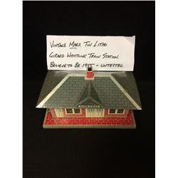 VINTAGE 1955 MARX WHISTLING TRAIN STATION