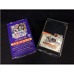 MIXED SPORTS TRADING CARDS LOT (HOCKEY & FOOTBALL BOXES)