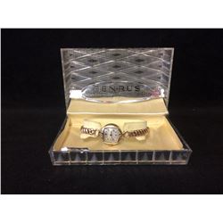 Vintage Benrus Woman's Cocktail Watch w/ Elegant Band and Detail