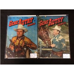 1940-50'S GENE AUTRY COMIC BOOK LOT (#37, 10) DELL COMICS