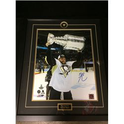 BRYAN RUST SIGNED 26" X 28" FRAMED STANLEY CUP PHOTO W/ COA