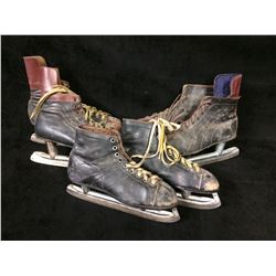 LOT OF 3 PAIRS OF VINTAGE HOCKEY SKATES