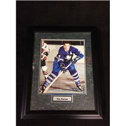 FRAMED TIM HORTON 12 X 18 PHOTO