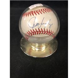AUTOGRAPHED BASEBALL WITH CASE