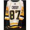 Image 1 : SIDNEY CROSBY SIGNED PENGUINS JERSEY W/ FRAMEWORTH COA