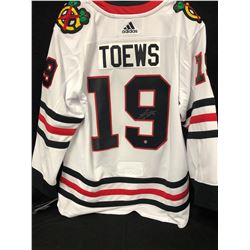 JONATHAN TOEWS SIGNED BLACKHAWKS JERSEY W/ FRAMEWORTH COA