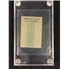 Image 2 : 1962 TOPPS CFL SASKATCHEWAN ROUGHRIDERS CHECKLIST #114-130