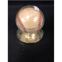 AUTOGRAPHED BASEBALL WITH CASE (Rick Stelmaszek & More...)