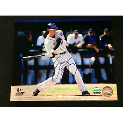 JASON BAY SIGNED 8" X 10" COLOR PHOTO (NY METS)