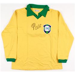 Pele Signed Team Brazil Jersey (PSA COA)