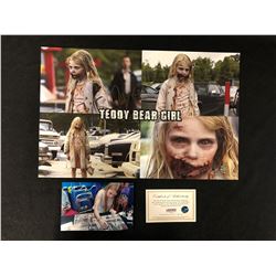 ADDY MILLER SIGNED THE WALKING DEAD 11" x 18" (JSA COA)