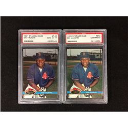 1991 STADIUM CLUB #543 MO VAUGHN LOT (GEM MT 10) PSA GRADED