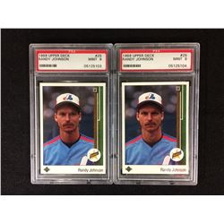 1989 UPPER DECK #25 RANDY JOHNSON STAR ROOKIE LOT (MINT 9) PSA GRADED