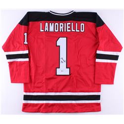 Lou Lamoriello Signed Devils Jersey (Beckett COA)