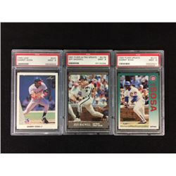 HIGH GRADE BASEBALL CARDS LOT (SAMMY SOSA #220, JEFF BAGWELL #U-79, SAMMY SOSA #U-77)