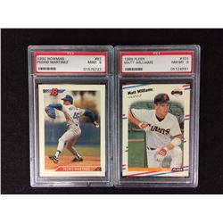 HIGH GRADE BASEBALL CARDS LOT (PEDRO MARTINEZ #82, MATT WILLIAMS #101)