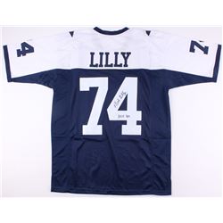Bob Lilly Signed Cowboys Jersey Inscribed "HOF 80" (JSA COA)