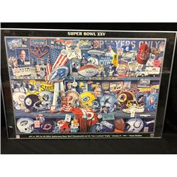 SUPERBOWL XXV FRAMED POSTER