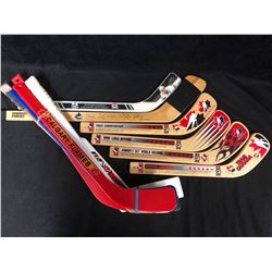 COLLECTIBLE MINI HOCKEY STICKS LOT