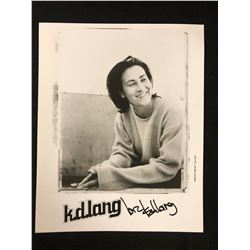 KD LANG SIGNED 8" X 10" PHOTO
