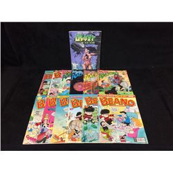 MYTH ADVENTURES & BEANO COMIC BOOK LOT