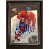 Image 1 : SIGNED 2014-15 Upper Deck Ice Canadiens Hockey Card #20 Max Pacioretty