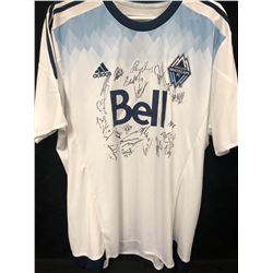 TEAM SIGNED VANCOUVER WHITE CAPS SOCCER JERSEY