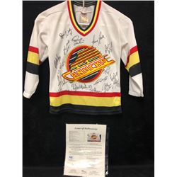 1992 TEAM SIGNED CANUCKS JERSEY ( LINDEN. MCLEAN, GRAVES,....)