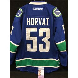 BO HORVAT SIGNED CANUCKS HOCKEY JERSEY W/ JSA COA