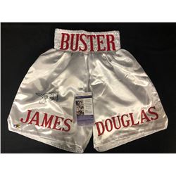 BUSTER DOUGLAS SIGNED BOXING TRUNKS (JSA COA)
