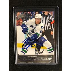 SIGNED 2015-16 UPPER DECK  BEN HUTTON FOIL YOUNG GUNS SERIES 1 ROOKIE YG #232