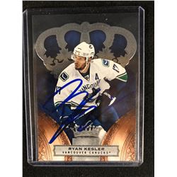 RYAN KESLER SIGNED VANCOUVER CANUCKS HOCKEY CARD