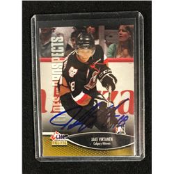 JAKE VIRTANEN AUTOGRAPHED 2013 IN THE GAME HEROES AND PROSPECTS ROOKIE CARD