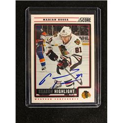 SIGNED 2012-13 Score Gold Rush Marian Hossa #24