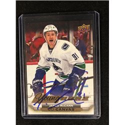 SIGNED JARED MCCANN 2015-16 UPPER DECK #1 YOUNG GUNS UD CANVAS ROOKIE #C114
