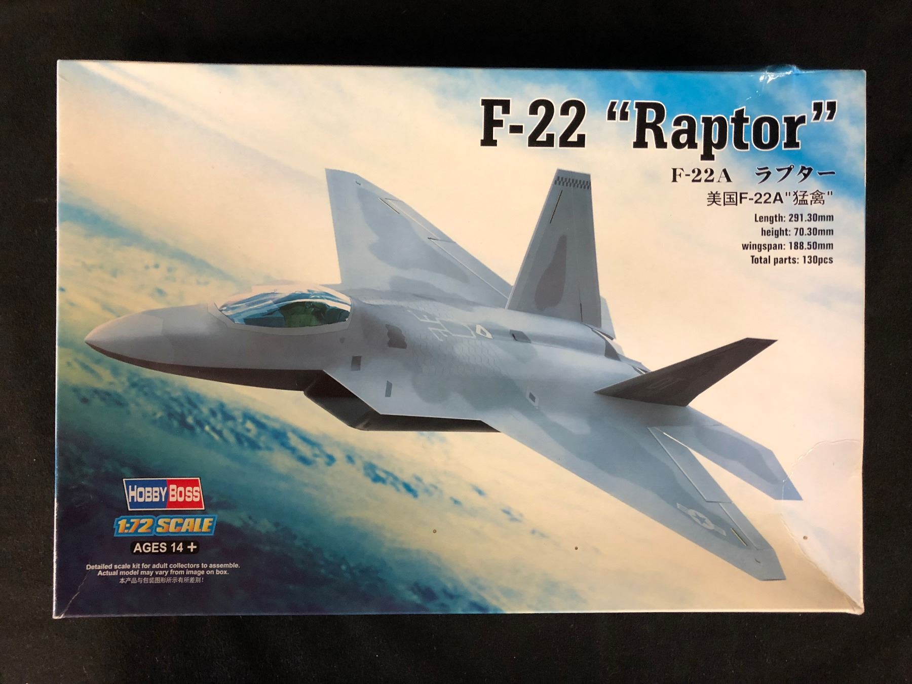 HOBBY BOSS 1:72 SCALE F-22