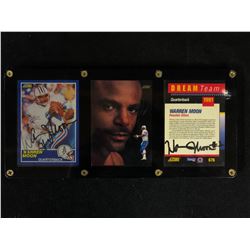 WARREN MOON SIGNED FOOTBALL CARDS LOT