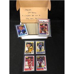 1986-87 O-PEE-CHEE HOCKEY (COMPLETE SET NEAR MINT) PATRICK ROY RC -PSA 7-