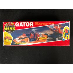 Vintage M.A.S.K. Gator Orange Jeep with Dusty Hayes Figure 1985 (KENNER)
