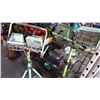 Image 2 : 2 COMMERCIAL ELECTRIC DOUBLE SHOP LIGHTS ON STAND
