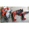 Image 2 : MILWAUKEE CORDLESS CIRCULAR SAW SAWZALL AND DRILL TESTED AND WORKING