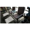 Image 1 : 3 PIECE PATIO SET CHAIRS AND OTTOMANS