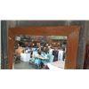 Image 2 : LARGE OAK FRAMED MIRROR