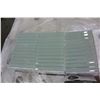 Image 2 : NEW SKID 64 BOXES MODERN LIGHT GREY GLASS MOSAIC BACKSPLASH, SHOWER AND WALL TILE, 8 INCH BY 12 INCH