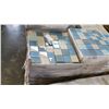 Image 2 : 30 BOXES, NEW MODERN BLUE/BEIGE MOSAIC WALL/BACKSPLASH TILE 12 INCH BY 12 INCH 10PC/BOX