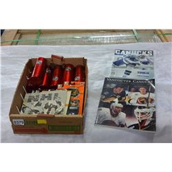 TRAY OF CANUCKS COLLECTABLES