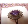 Image 2 : TWO STERLING PRECIOUS STONE LADIES DINNER RINGS