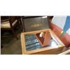 Image 2 : MIRRORED MEDICINE CABINET AND VINTAGE SERVING TRAY