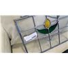 Image 2 : STAINED LEADED GLASS HANGING FLOWER WINDOW